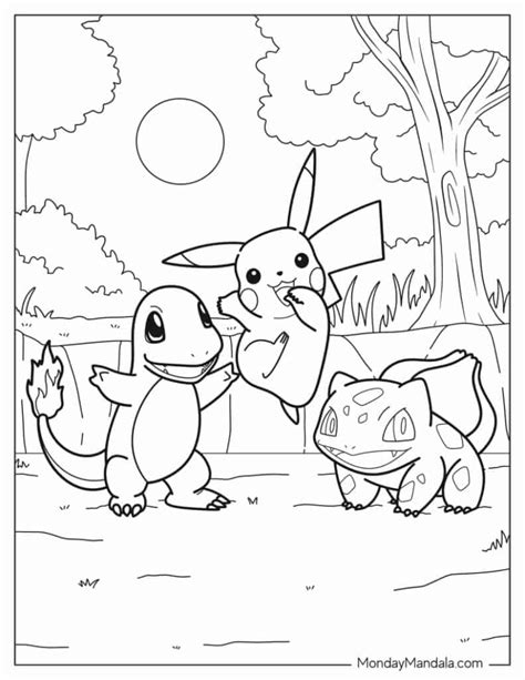 pokemon coloring page for kids|3000+ FREE Pokemon Coloring Pages